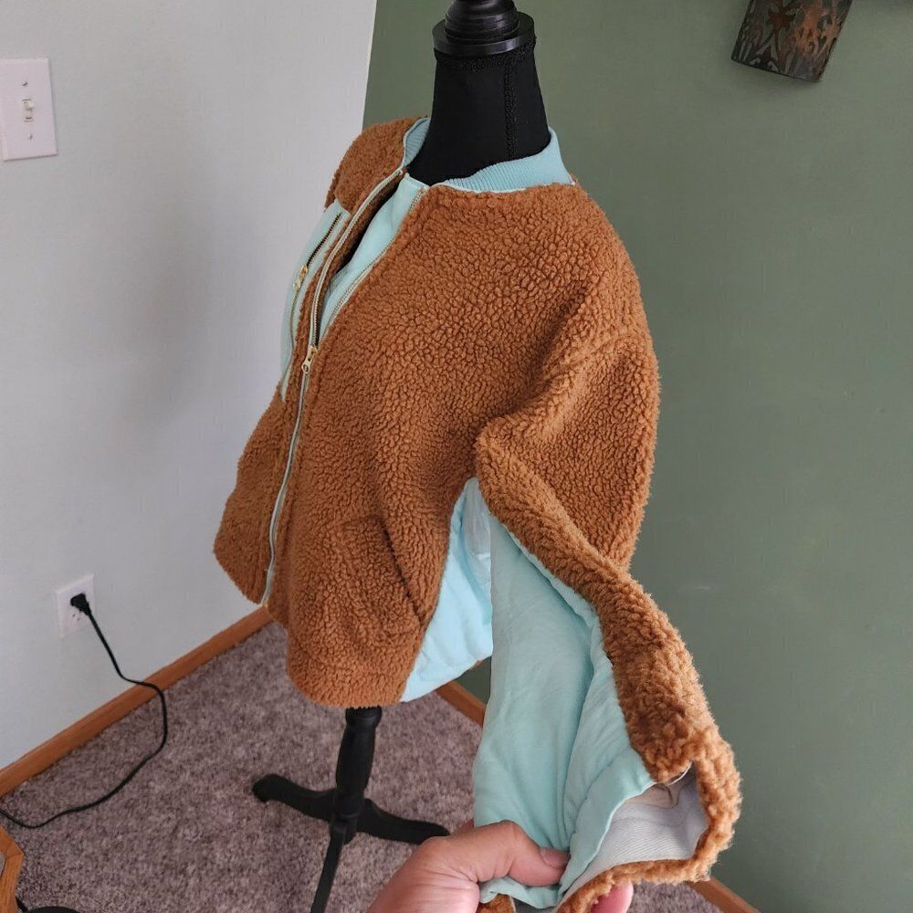 We the Free oversized Sherpa jacket coat BOHO - Picture 5 of 7
